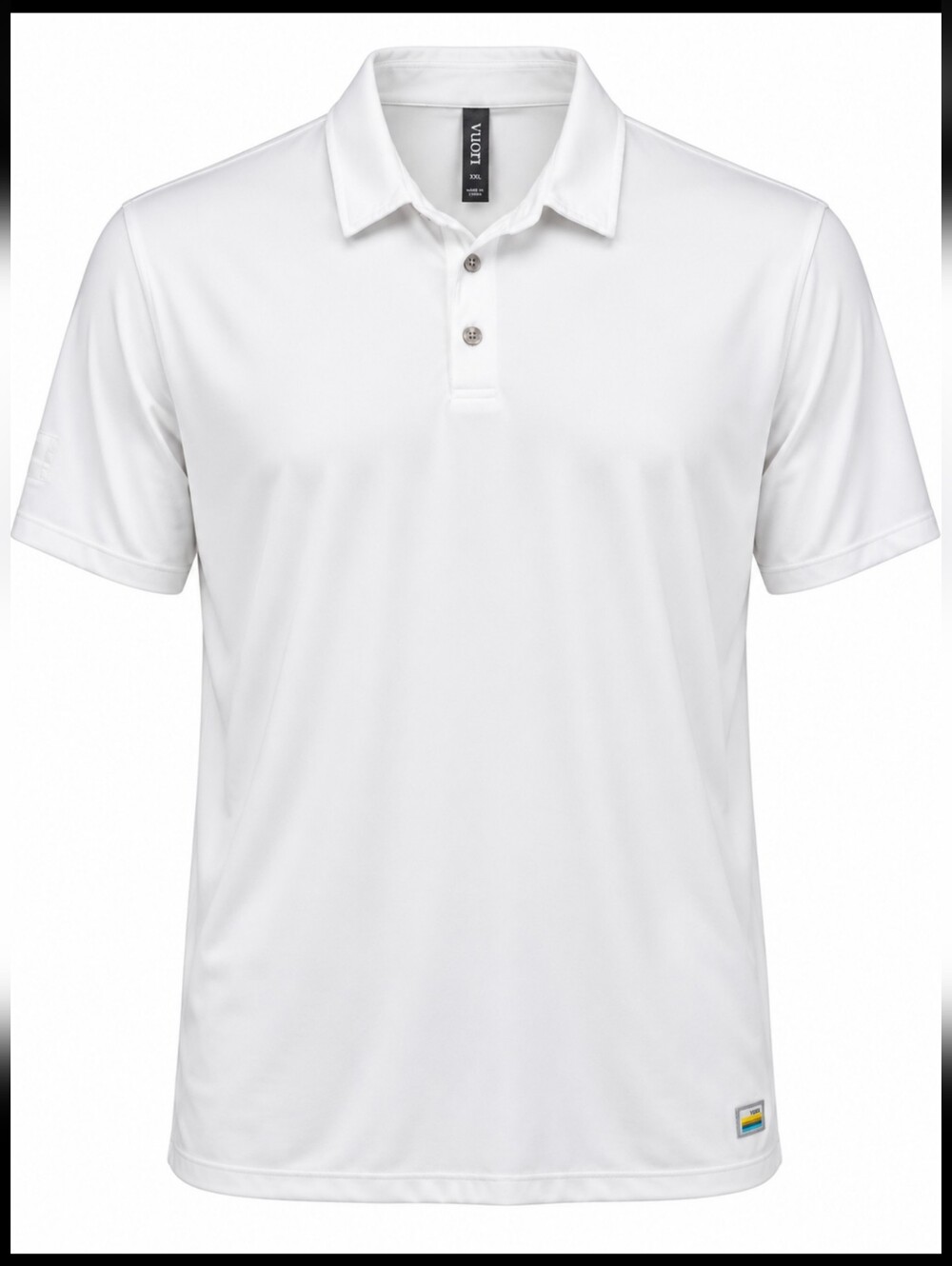 Vuori V188 Men’s XXL White Performance Polo Shirt Stretch Golf Activewear
